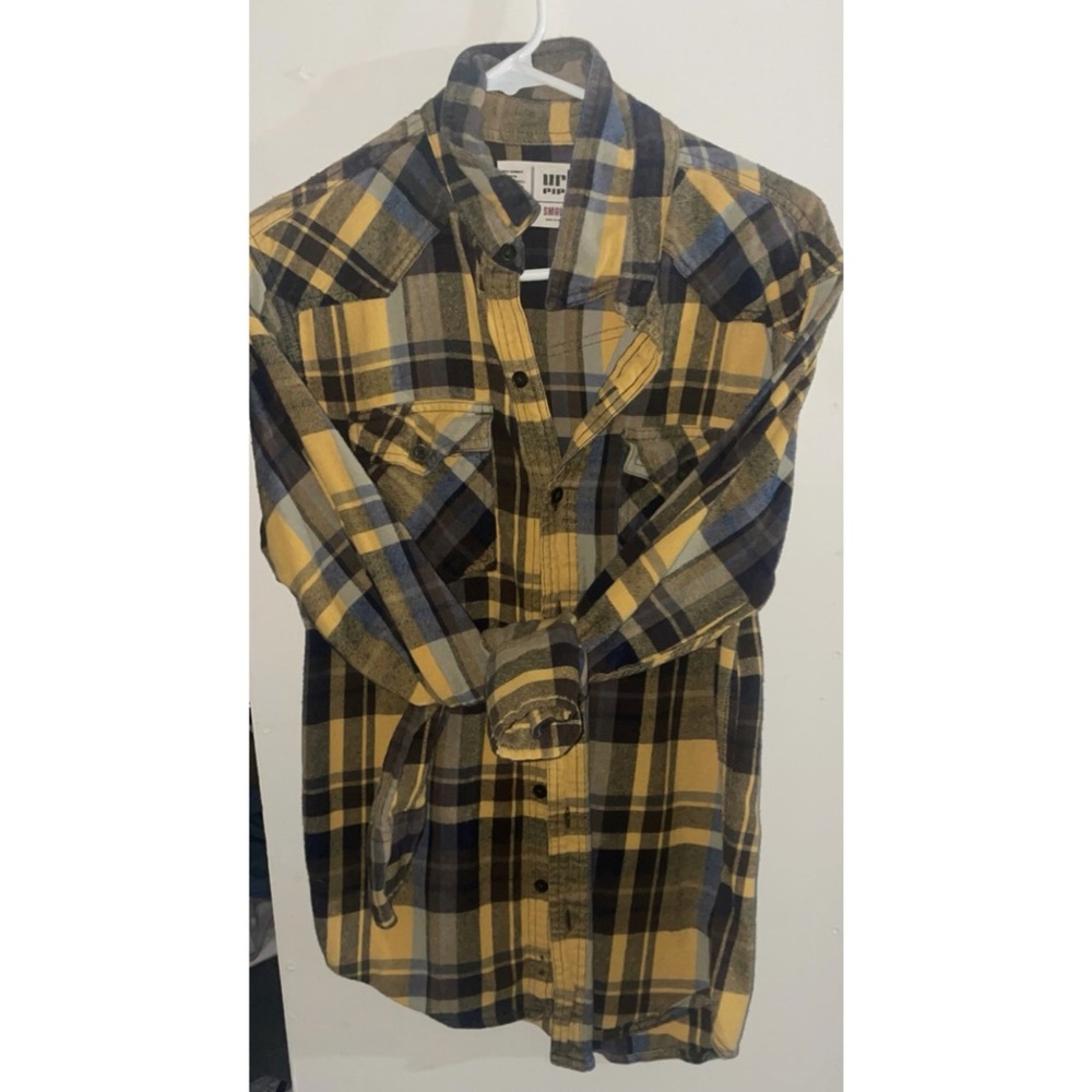 Black and Yellow Plaid Flannel